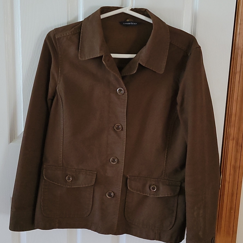 Lands' End unlined cotton jacket
